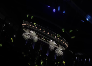 A Slow Motion Shot of an Indian Wedding Venue Decoration in India