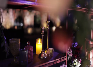 A Slow Motion Shot of an Indian Wedding Venue Decoration in India