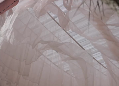 A Slow Motion Shot of an Indian Wedding Venue Decoration in India