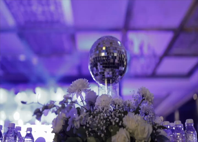 A Slow Motion Shot of an Indian Wedding Venue Decoration in India
