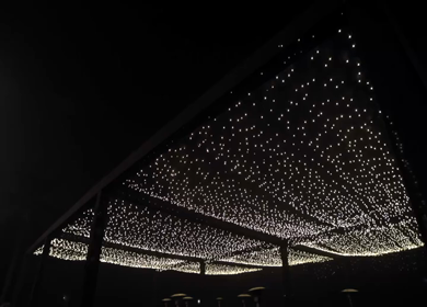 A Slow Motion Shot of an Indian Wedding Venue Decoration in India