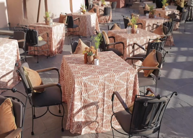 A Slow Motion Shot of an Indian Wedding Venue Decoration in India