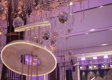 A Slow Motion Shot of an Indian Wedding Venue Decoration in India