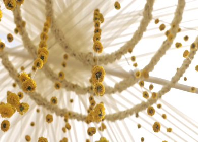 A Slow Motion Shot of an Indian Wedding Decoration in India