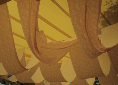 A Slow Motion Shot of an Indian Wedding Venue Decoration in India