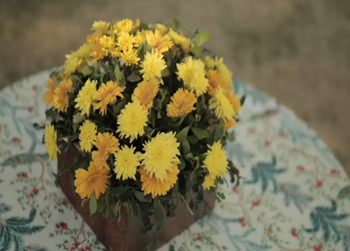 A Slow Motion Shot of an Indian Wedding Venue Decoration in India