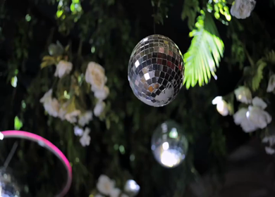 A Slow Motion Shot of an Indian Wedding Venue Decoration in India