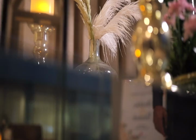A Slow Motion Shot of an Indian Wedding Decoration in India