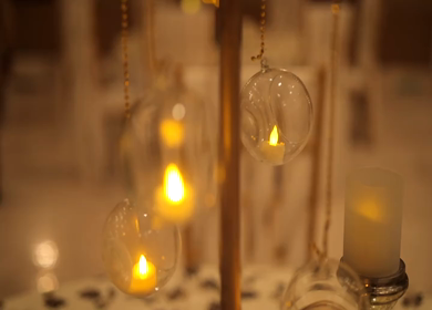 A Slow Motion Shot of an Indian Wedding Decoration in India