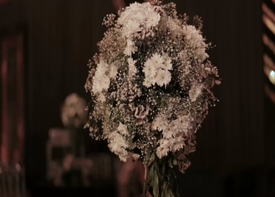 A Slow Motion Shot of an Indian Wedding Venue Decoration in India