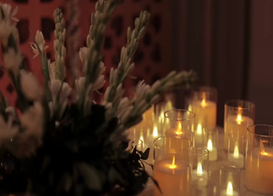 A Slow Motion Shot of an Indian Wedding Venue Decoration in India