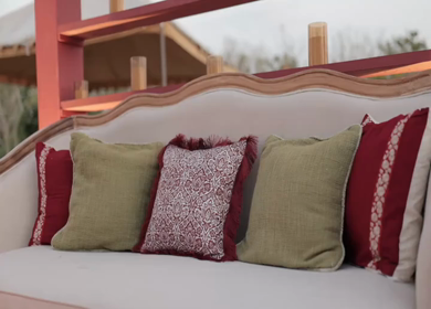 A Slow Motion Shot of an Indian Wedding Venue Decoration in India