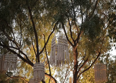 A Slow Motion Shot of an Indian Wedding Venue Decoration in India