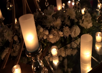 A Slow Motion Shot of an Indian Wedding Decoration in India