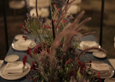 A Slow Motion Shot of an Indian Wedding Venue Decoration in India