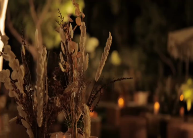 A Slow Motion Shot of an Indian Wedding Venue Decoration in India