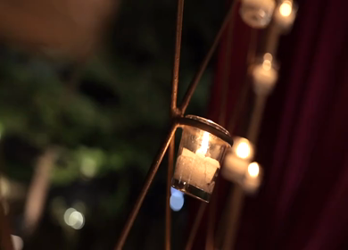 A Slow Motion Shot of an Indian Wedding Decoration in India