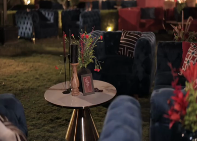 A Slow Motion Shot of an Indian Wedding Venue Decoration in India