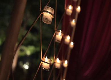 A Slow Motion Shot of an Indian Wedding Decoration in India