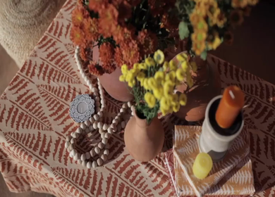 A Slow Motion Shot of an Indian Wedding Venue Decoration in India