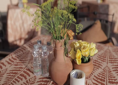 A Slow Motion Shot of an Indian Wedding Venue Decoration in India