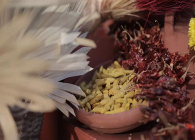A Slow Motion Shot of an Indian Wedding Venue Decoration in India