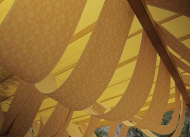 A Slow Motion Shot of an Indian Wedding Venue Decoration in India