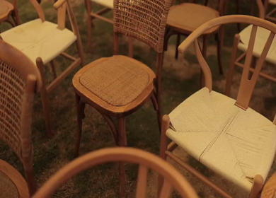 A Slow Motion Shot of an Indian Wedding Venue Decoration in India