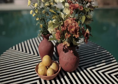 A Slow Motion Shot of an Indian Wedding Venue Decoration in India