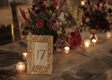 A Slow Motion Shot of an Indian Wedding Venue Decoration in India