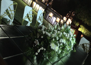 A Slow Motion Shot of an Indian Wedding Decoration in India