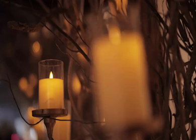 A Slow Motion Shot of an Indian Wedding Venue Decoration in India