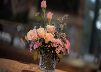A Slow Motion Shot of an Indian Wedding Venue Decoration in India