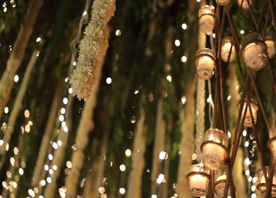 A Slow Motion Shot of an Indian Wedding Decoration in India