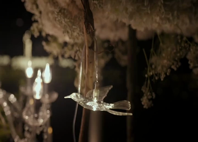 A Slow Motion Shot of an Indian Wedding Venue Decoration in India
