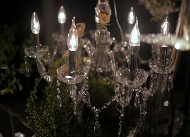 A Slow Motion Shot of an Indian Wedding Venue Decoration in India
