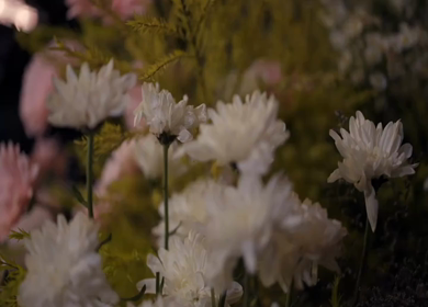 A Slow Motion Shot of an Indian Wedding Venue Decoration in India