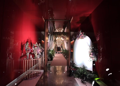A Slow Motion Shot of an Indian Wedding Decoration in India