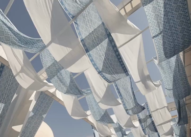 A Slow Motion Shot of an Indian Wedding Venue Decoration in India