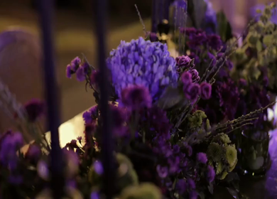 A Slow Motion Shot of an Indian Wedding Venue Decoration in India