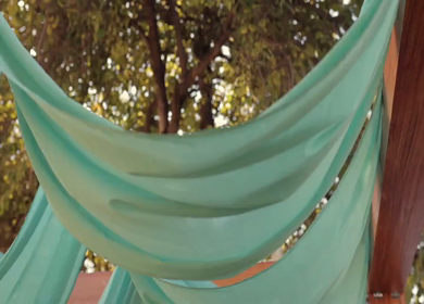 A Slow Motion Shot of an Indian Wedding Venue Decoration in India