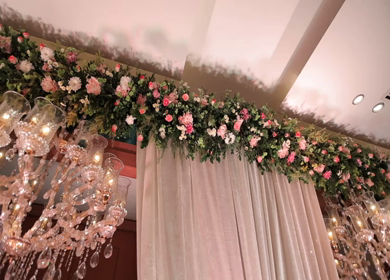 9th February, 2024 : A Slow Motion Shot of an Indian Wedding Decoration