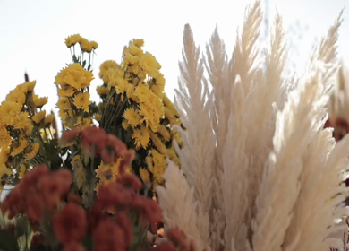 A Slow Motion Shot of an Indian Wedding Venue Decoration in India