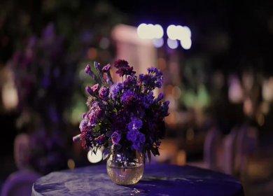 A Slow Motion Shot of an Indian Wedding Venue Decoration in India