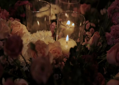 A Slow Motion Shot of an Indian Wedding Venue Decoration in India