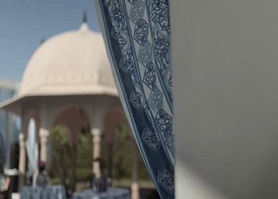 A Slow Motion Shot of an Indian Wedding Venue Decoration in India