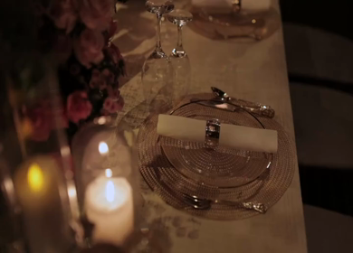 A Slow Motion Shot of an Indian Wedding Venue Decoration in India