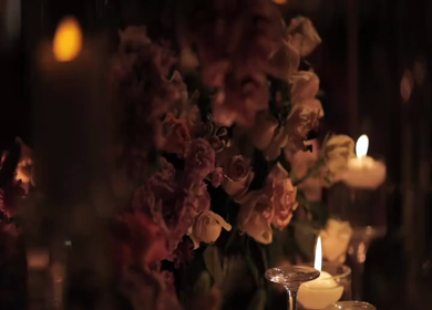 A Slow Motion Shot of an Indian Wedding Venue Decoration in India