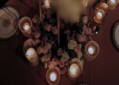 A Slow Motion Shot of an Indian Wedding Venue Decoration in India