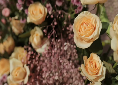 A Slow Motion Shot of an Indian Wedding Venue Decoration in India